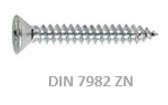 Tornillos DIN 7982 ZN - Tornillería industrial - Fabricantes de tornillos