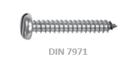 Tornillos DIN 7971 - Tornillería industrial, mayoristas de tornillos, tuercas y arandelas