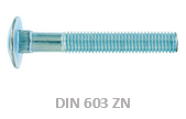 Tornillos DIN 603 ZN - Tornillería industrial, mayoristas de tornillos, tuercas y arandelas