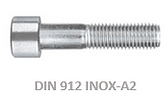 Tornillos DIN 912 INOX-A2 - Tornillería industrial, mayoristas de tornillos, tuercas y arandelas