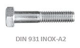 DIN 931 INOX  - Tornillería industrial, mayoristas de tornillos, tuercas y arandelas