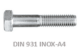 DIN 931 INOX-A4  - Tornillería industrial, mayoristas de tornillos, tuercas y arandelas