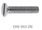 Tornillos DIN 963 ZN - Tornillería industrial, mayoristas de tornillos, tuercas y arandelas